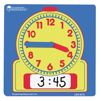 Learning Resources Write & Wipe Extra Student Clocks,  Set Of 10