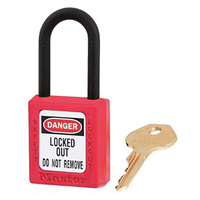 Master Lock 406RED Lockout Padlock – 38mm Body & 6mm Composite Nyl...