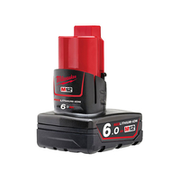 Milwaukee 4932451395 M12 B6 REDLITHIUM-ION™ Battery Pack 12V 6.0Ah...