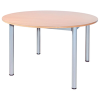 Proform Eur. Aero School Table Circular 710mm High Red Top MDF Edg...