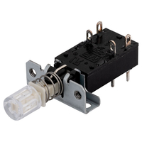 R-TECH 780387 Latching DPST PCB Push Button Switch