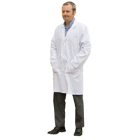 RVFM Polycotton White Lab Coat 86cm (34") Chest Size