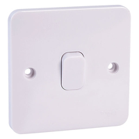 Schneider Electric GGBL1011S LWM 1 Gang 1 Way 10AX Plate Switch