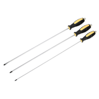 Siegen S0843 Extra-Long Hammer-Thru Screwdriver Set 3pc