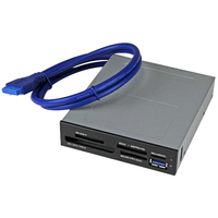 StarTech.com 35FCREADBU3 3.5in Front Bay 18-in-1 USB 3.0 Multi Med...