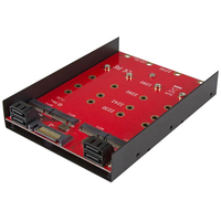 StarTech.com 35S24M2NGFF 4 x M.2 SATA Mounting Adapter For 3.5in D...