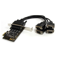 StarTech.com PEX4S553B 4 Port RS232 PCI Express Serial Card w/ Bre...