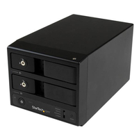 StarTech.com S352BU33RER USB 3.0 / eSATA Dual-Bay Trayless 3.5” SA...