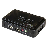 StarTech.com SV211KUSB 2 Port Black USB KVM Switch Kit With Audio. ..