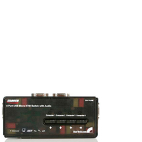 StarTech.com SV411KUSB 4 Port Black USB KVM Switch Kit With Cables...