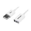 StarTech.com USBEXTPAA3MW 3m White USB 2.0 Extension Cable A To A. ..