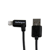 StarTech.com USBLT2MBR 2m Angled Black Apple® Lightning Connector. ..