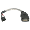 StarTech.com USBMBADAPT 6 inch USB A Female To Motherboard Header. ..