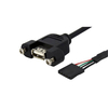 StarTech.com USBPNLAFHD1 1ft Panel Mount USB A To Motherboard Cabl...