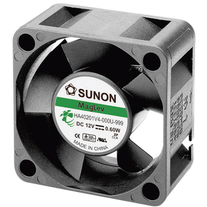 Sunon HA40201V4-0000-999 Brushless 12V DC Axial Fan,  40 x 40 x 20mm