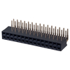TruConnect 2x15 Way 2 Row Right Angled PCB Socket 2.54mm Pit
