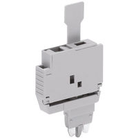WAGO 2002-1961 2 Conductor Carrier Terminal Block Grey AWG 22-12 50pk