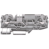 WAGO 2002-1981 Test Pt. Blade Fuse 2 Conductor Terminal Block Grey...