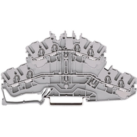 WAGO 2002-2232 N/L 2 Deck Through/Through Terminal Block Grey AWG. ..