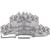 WAGO 2002-2401 L/L Double Deck 4 Conductor Through/Through Termina...