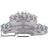 WAGO 2002-2402 N/N Double Deck 4 Conductor Through/Through Termina...