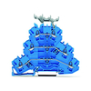 WAGO 2002-3234 N/N/N Triple Deck Through/Through Terminal Block Blue