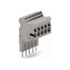 WAGO 2002-556 6-pole 5.2mm Connector Strip Grey AWG 22-12