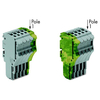 WAGO 2020-105/000-036 5-way 1-cond F Plug w Gnd Base Module Grey G...