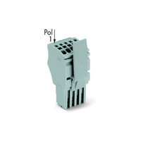 WAGO 2020-108/124-000 8-way 1 Conductor Female Plug with Locking Lever