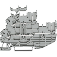 WAGO 2020-2204 N/N Dbl. Deck 1 Conductor Through/Through T-block B...