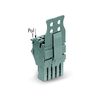 WAGO 2022-104/143-000 4p 1 Cond F Plug w Strain Relief & Lock AWG. ..