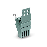 WAGO 2022-115/137-000 15p 1 Conductor F Plug w Strain Relief AWG 22-12