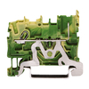 WAGO 2022-1207 1 Conductor 1 Pin Ground Carrier Terminal Block Gre...