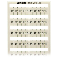 WAGO 209-546 WSB Quick Marker Horizontal (R1-Z1, SL) 10ea White