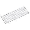 WAGO 209-643 WSB Quick Marker Vert. (a, b, c, e, u, v, w, x, y, z) 10ea White