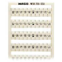 WAGO 209-650 WSB Quick Marker Vertical (R6-Z6, SL, R10-Z10, SL) 2ea White