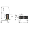 WAGO 231-132/001-000/105-604 Male MCS-MIDI 2P 5mm THR Straight Sol...