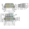 WAGO 231-206/031-000 Female Panel Fixing Flanges 6P Pitch 7.5mm