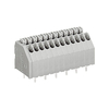 WAGO 250-1402 2 Pole 2.54mm 4A 45° Push Button PCB Terminal Block Grey