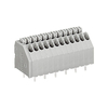 WAGO 250-1404 4 Pole 2.54mm 4A 45° Push Button PCB Terminal Block Grey