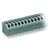 WAGO 250-512 12 Pole 5mm 17.5A 45° Push Button PCB Terminal Block Grey