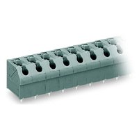 WAGO 250-610 10 Pole 7.5mm 17.5A 45° Push Button PCB Terminal Bloc...
