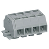 WAGO 260-204 4-way 4 Conductor Fixing Flanges Terminal Strip Grey. ..