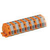 WAGO 260-420 10-way 2 Conductor Fixing Flanges Terminal Strip Grey...