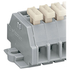 WAGO 261-102/331-000 2-way 2-Cndtr. Push Btn. F-Flange Strip Grey. ..
