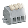 WAGO 261-103/331-000 3-way 2-Cndtr. Push Btn. F-Flange Strip Grey. ..