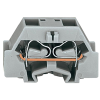 WAGO 261-341 4 Conductor Snap In Terminal Block Grey