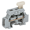 WAGO 261-411/331-000 1-way 2-Cndtr. Push Btn. F-Flange Block Grey. ..