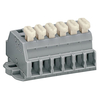 WAGO 261-426/331-000 6-way 2-Cndtr. Push Btn. F-Flange Block Grey. ..