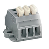 WAGO 261-431/331-000 11-way 2-Cndtr. Push Btn. F-Flange Block Grey...